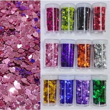 Glitters Plain Heart Design