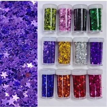 Glitters Plain Star Design