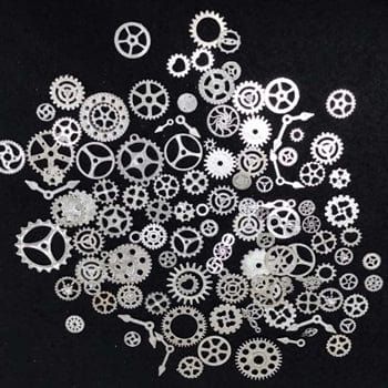 Bright Silver Metal Charms Wheel (100Gms)
