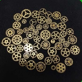 Bright Gold Metal Charms Wheel (100Gms)