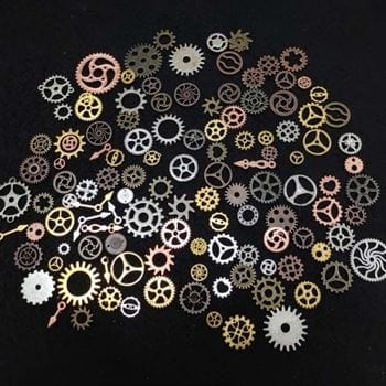 Mix Colours Metal Charms Wheel (100Gms)
