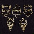 5 In 1 Ice-Cream Shape Gold Colour Bezels
