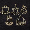 5 In 1 Mix Designs & Gold Colour Bezels
