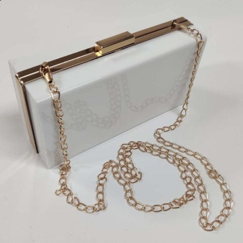 Clutch With Frame & Chain (White Frame)