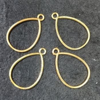 Drop Shape Gold 4 In 1 Bezels