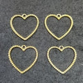 Heart Dotted Gold 4 In 1 Bezels