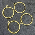 Round Dotted Gold 4 In 1 Bezels