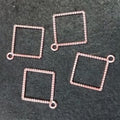 Square Dotted R.Gold 4 In 1 Bezels