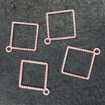 Square Dotted R.Gold 4 In 1 Bezels