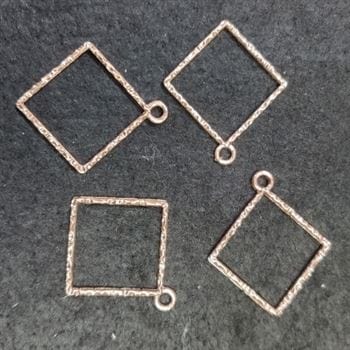 Square Design R.Gold 4 In 1 Bezels
