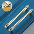 Gold 6" Metal Handle With Stone