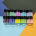 Glass Granules Small Rainbow (10Bottle/Set)