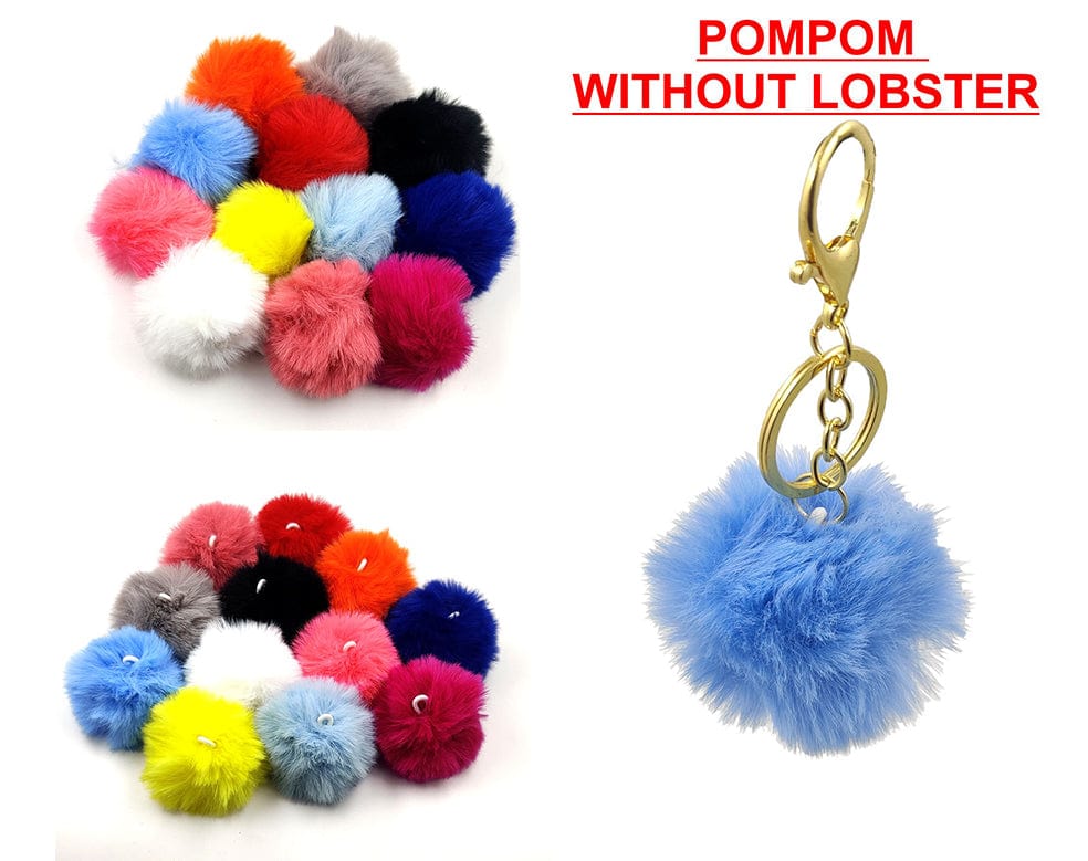 Mix Color Hanging Pompom fur