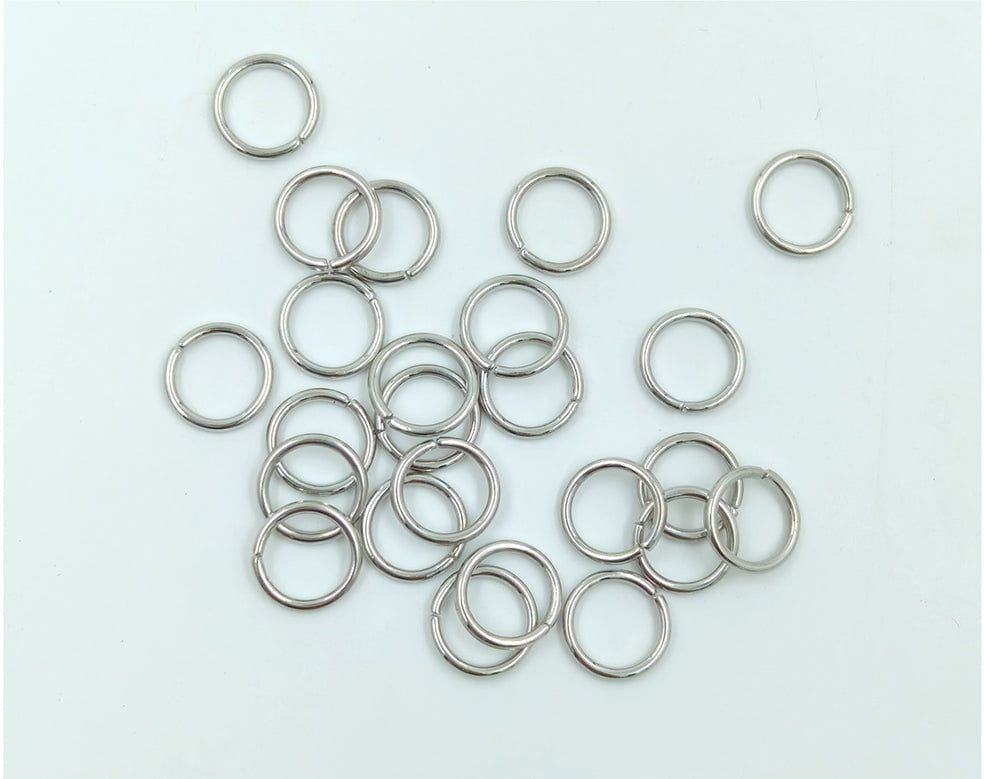 12Mm Silver Cutting Ring (For Keychain) 50Pcs/Pkt