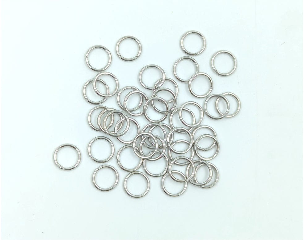 8MM Small Silver Cutting Ring 100Pcs/Pkt