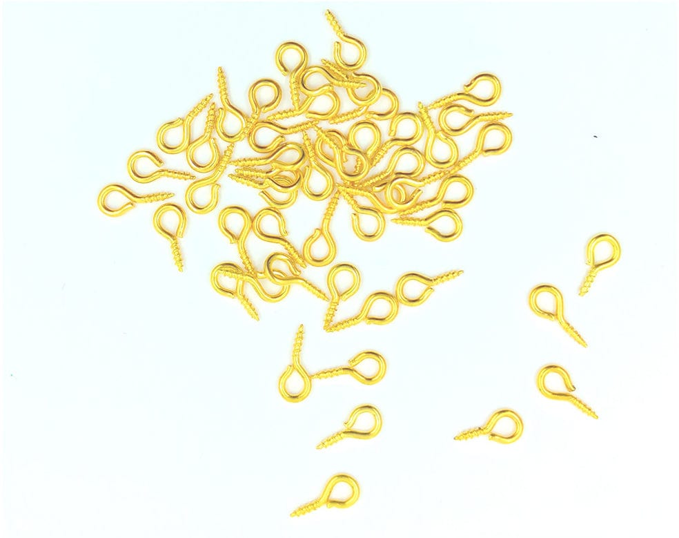 Small Gold Hook 100Pcs/Pkt