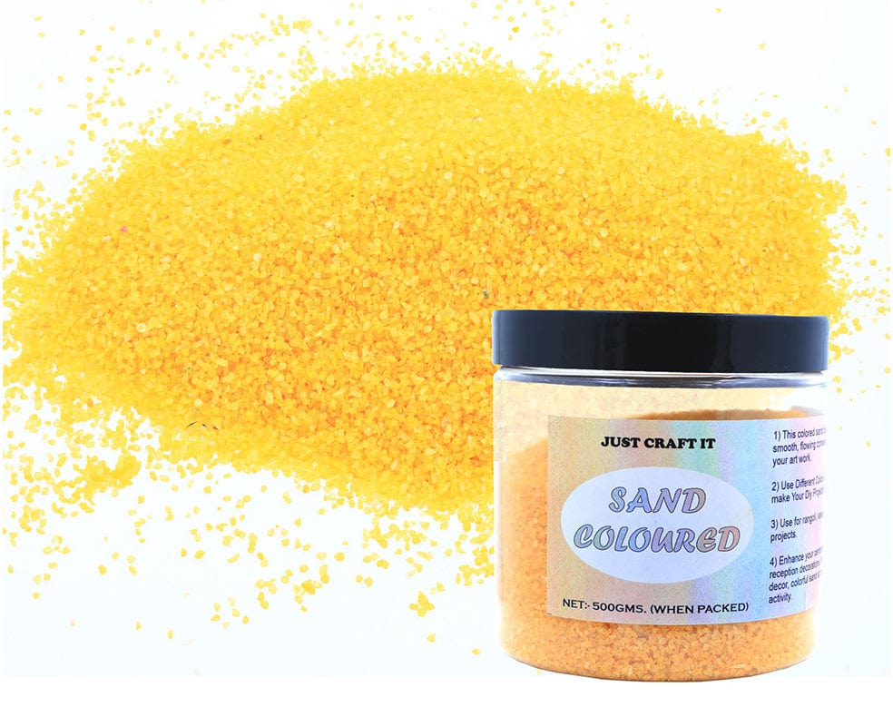 Golden Yellow Coloured Sand (500GMS)