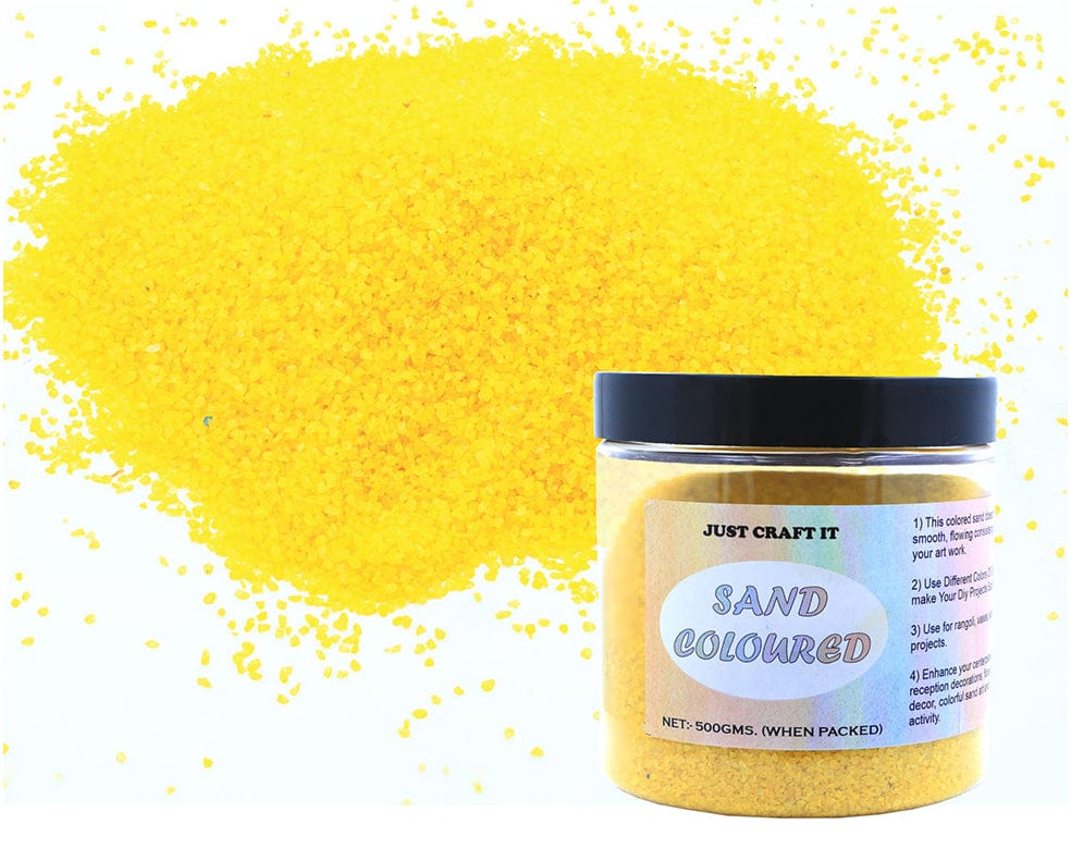 Lemon Yellow Coloured Sand (500GMS)