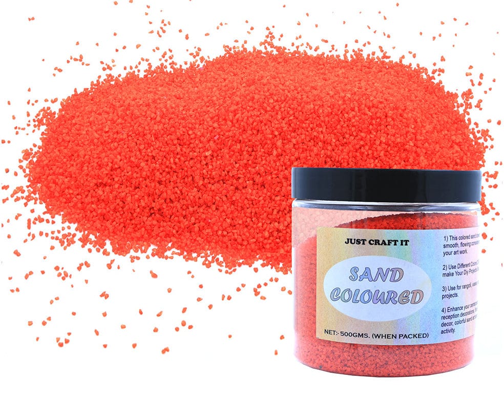 Orange Coloured Sand (500GMS)