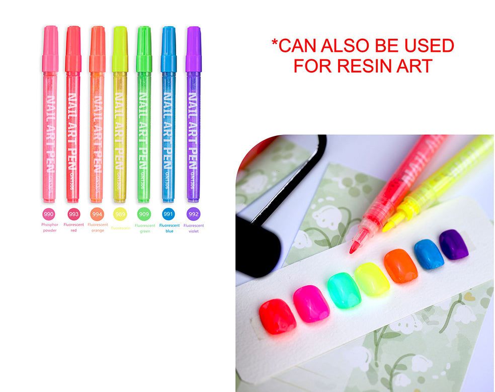 Fluorescent Nail Art Pen Set