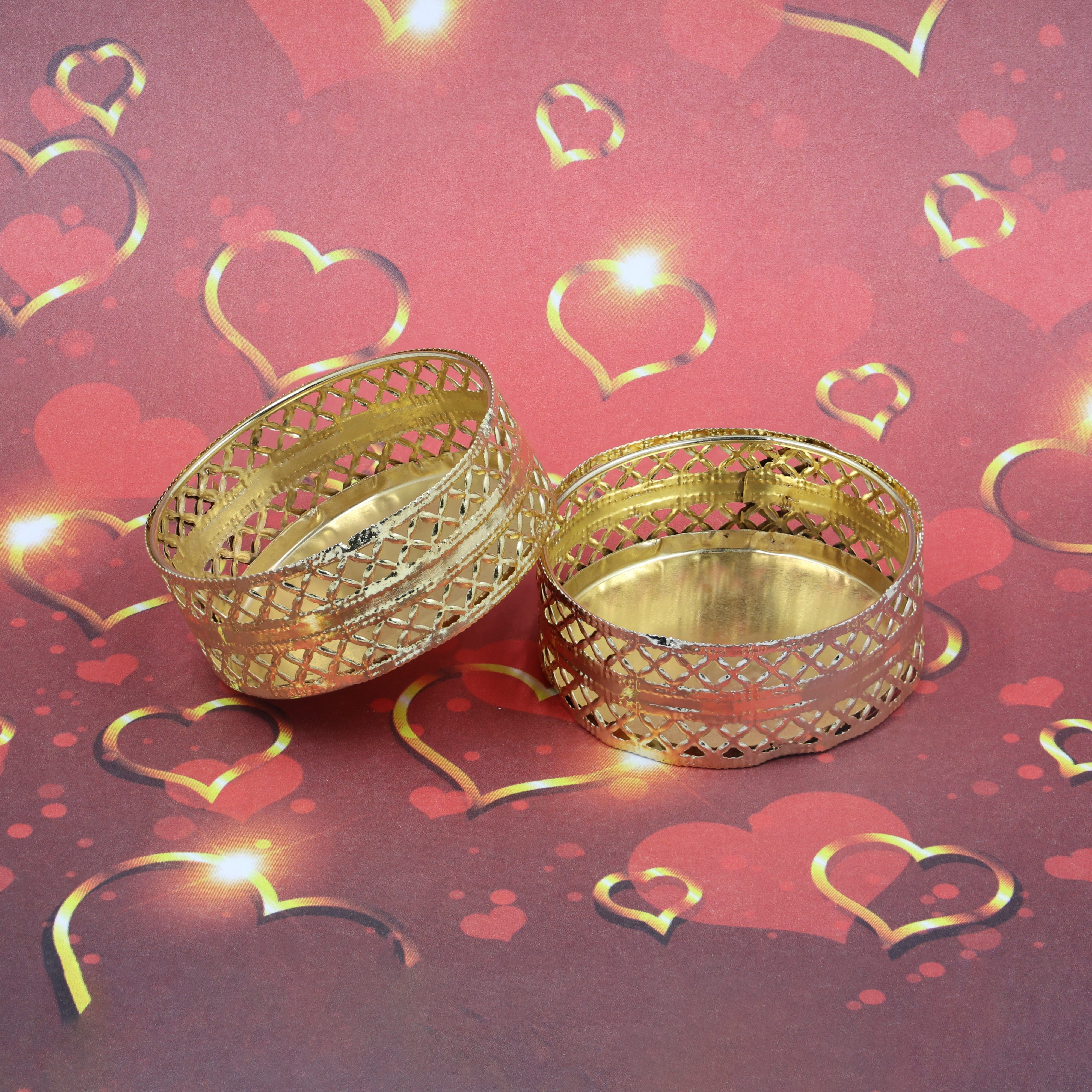 Regular Gold Katori T Light Holder Set Of 12
