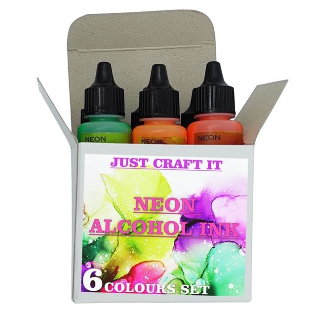 Neon Alchohol Ink