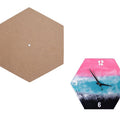 Mdf 12" Hexagon Clock