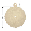 Mdf Round Agate Hanger Clock