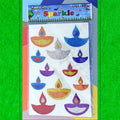 Big Diwali Glitter Sticker D02 (Rendom Colours)