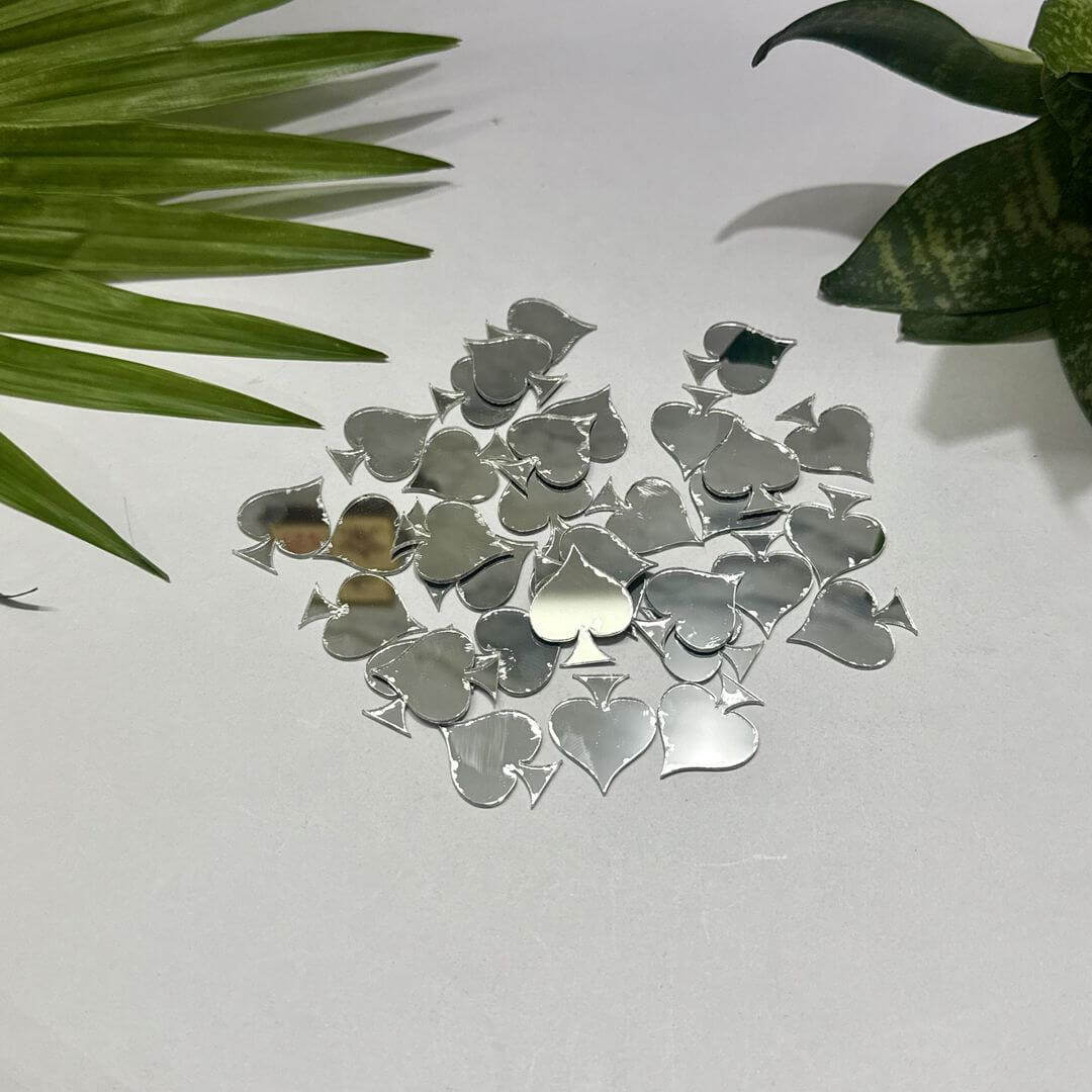 Silver Spade Acrylic Mirror