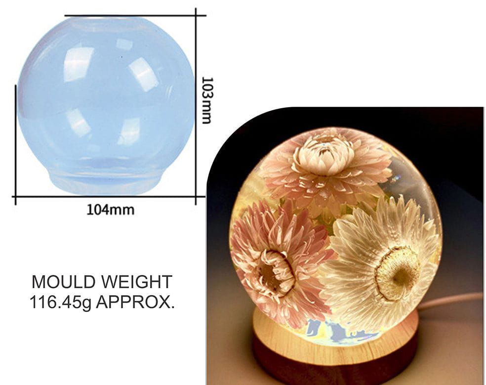 104Mm X 103Mm Ball & Candle Mould