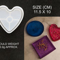 Heart Shape Trinklet Coaster Mould