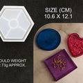 Hexagon Shape Trinklet Coaster Mould