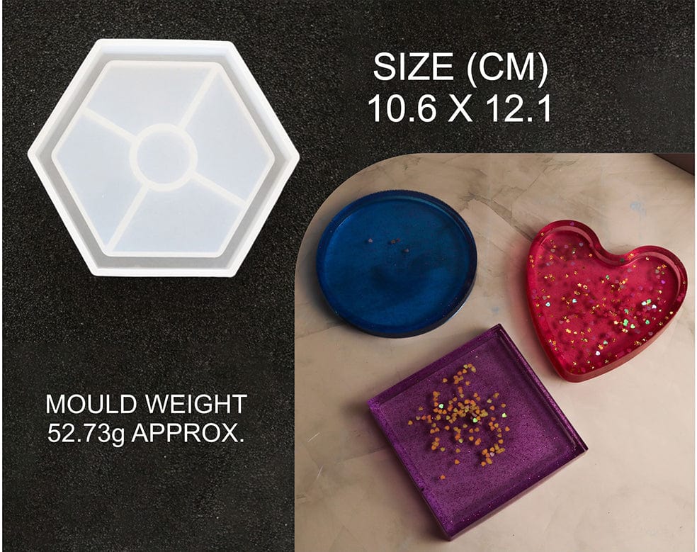 Hexagon Shape Trinklet Coaster Mould