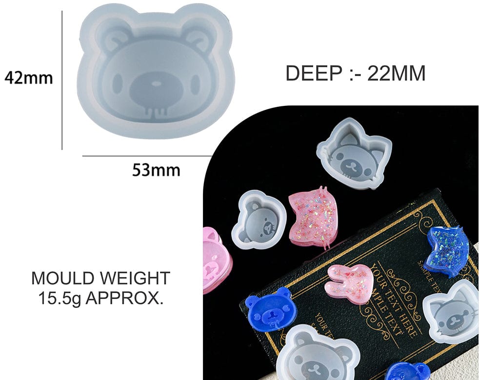 Bear Face Mould D03