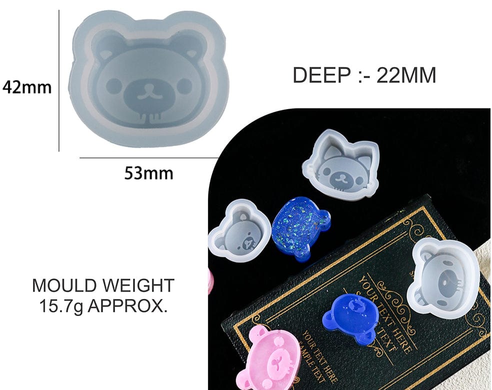 Bear Face Mould D04
