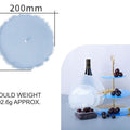 8" Round Agate Clock Dial & Cake Stand Mould