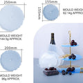 3 Layer Round Agate Cake Stand Mould