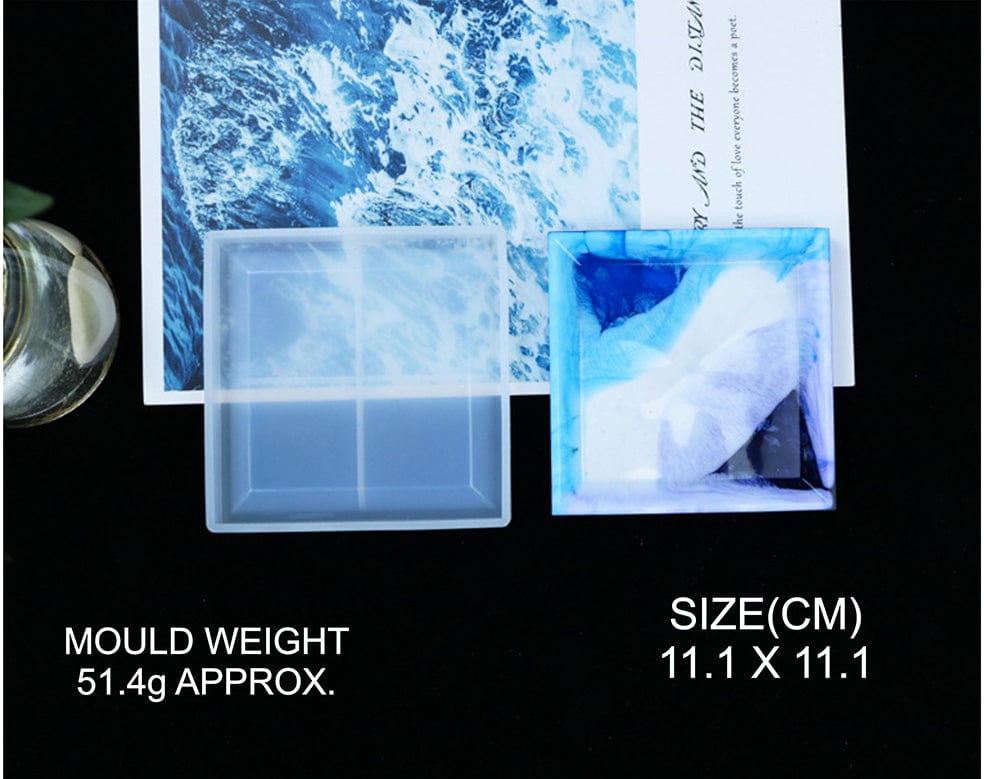 Square Coaster With Angular Border Mould