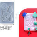 5 Cavity Christmas Pendant & Keychain Mould