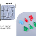 6 Cavity Snowflakes Pendant & Keychain Mould