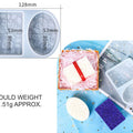 2 In 1 Rectangle & Oval Soap & Candle Mould