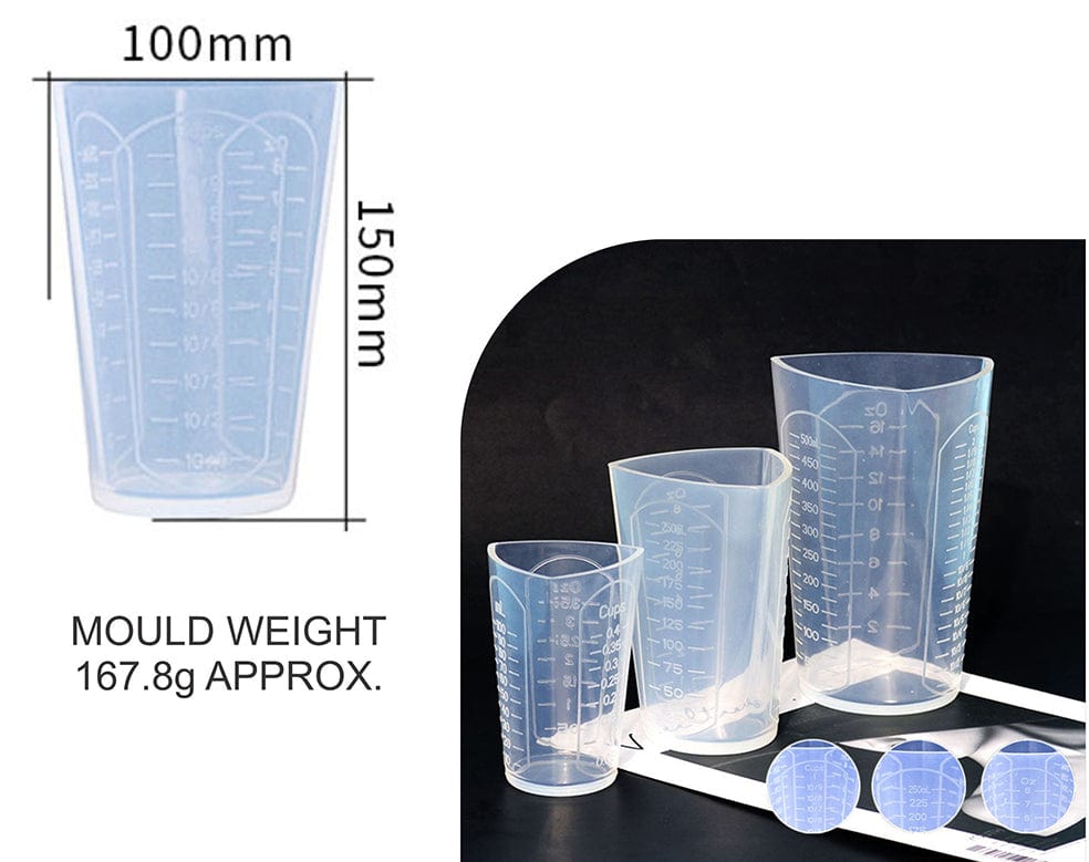 Premium Quality Triangular 500Ml Silicon Measuring Cup