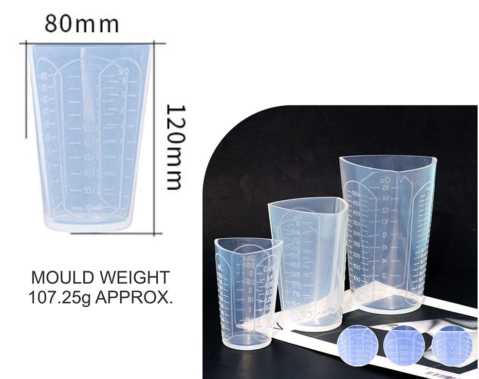 Premium Quality Triangular 250Ml Silicon Measuring Cup
