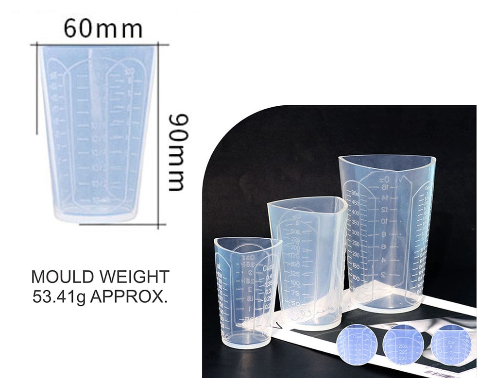Premium Quality Triangular 100Ml Silicon Measuring Cup