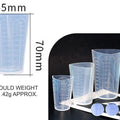 Premium Quality Triangular 50Ml Silicon Measuring Cup