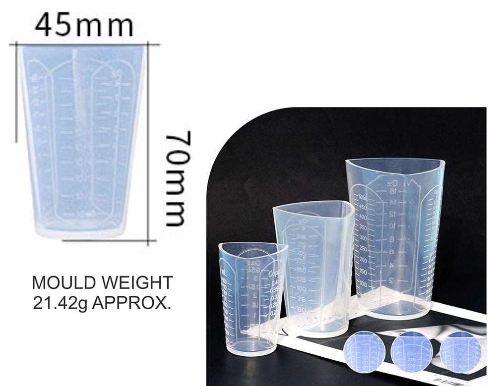 Premium Quality Triangular 50Ml Silicon Measuring Cup