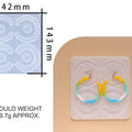 8 Cavity Jewellery Earring Mould