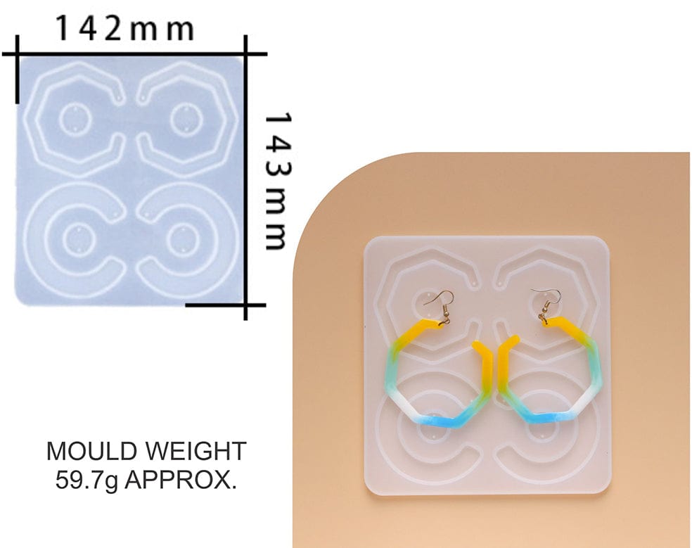 8 Cavity Jewellery Earring Mould
