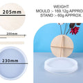Round Plate With Wooden Support Mould